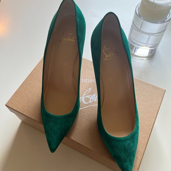 Christian Louboutin Shoes - Christian Louboutin - Kate Green Suede Pumps